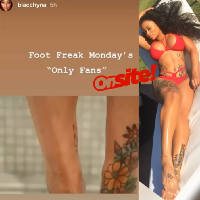 Blac Chyna Serving Up To Foot Fetishists On OnlyFans.
