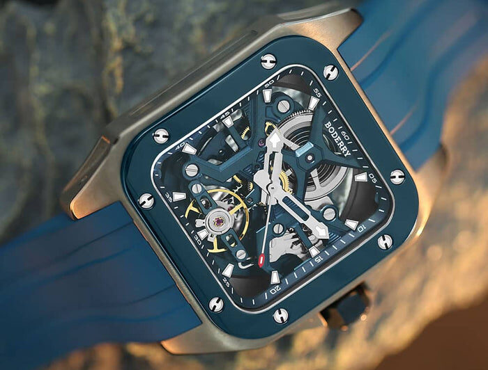 STORM - Square Automatic Titanium Watch